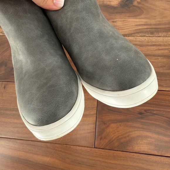 Dreams Pairs Women's Wedge Heel Ankle Boot Round Toe Size Zip Platforms Skeakers - Picture 5 of 11